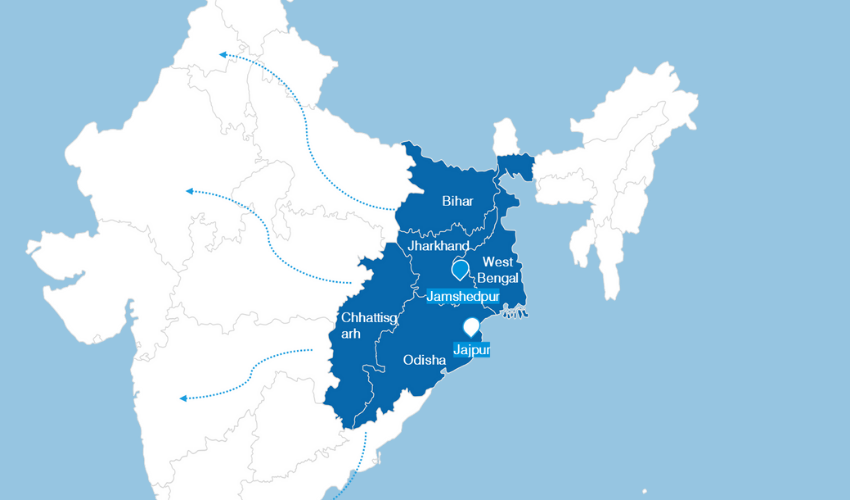 Anand Utilities Reach Map